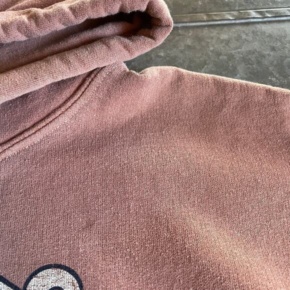 Vintage Trinidad California Surf Hoodie Sweatshirt Mens Small Pink Brown 90s Y2K - Picture 4 of 11